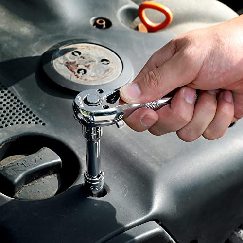 DURATECH Stubby Ratchet Set, 1/4-Inch and 3/8-Inch Ratchets, 4-piece - style: 1/4" & 3/8" Single Head Ratchets + Extension Bars