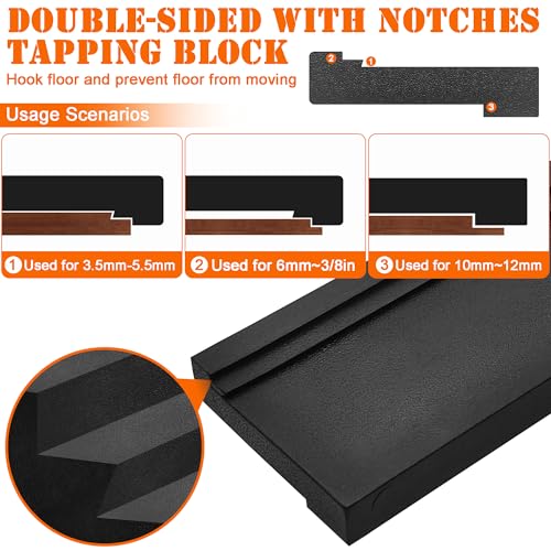 49 Pack Laminate,Vinyl Flooring Installation Kit,Flooring Tools,Tapping Block for Vinyl Plank Flooring,Pull Bar,Floor Spacers, Rubber Mallet