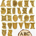 Arokimi Wood Burning Tips,Uppercase Alphabet HotStamps Set for Branding and Personalization of Wood, Leather, and Other Surfaces, Letters