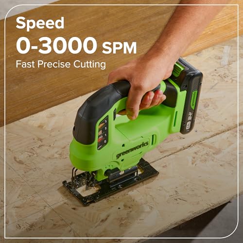 GREENWORKS 24V (8-TOOL) Combo (Drill, Impact Driver, Circular Saw, Reciprocating Saw, Jigsaw, Multi-Tool, Sander, Flashlight), 4.0Ah + (2) 2.0Ah (Power Bank) Batteries, (2) Cables, 65W Rapid Charger - size: 8PCS Combo Kits
