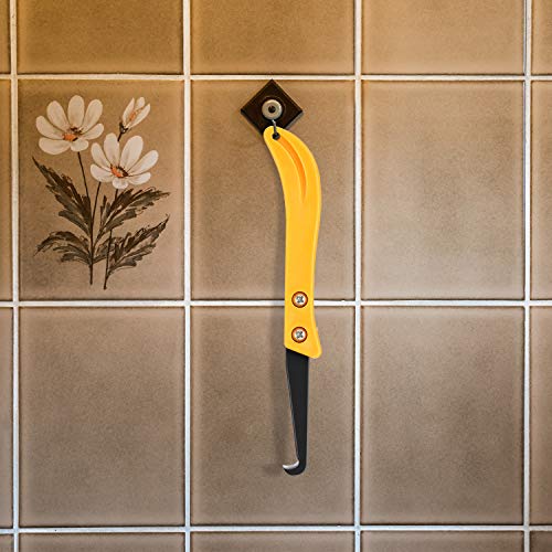 20 Pcs Hook Knife with 2 Pcs Handle Grout Removal Tool