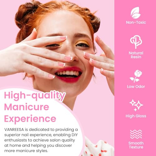 VANREESA 42 Pcs Gel Nail Polish Kit with U V Light 24 Colors Gel Polish Nail Kit Bright Pink Orange Green Glitter Blue Purple Nail Kit for Beginners Gifts for Women DIY at Home - color: Bright & Stylish Collection