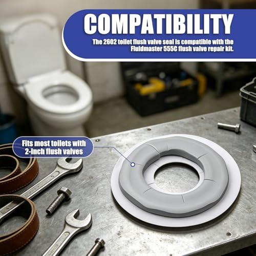 2602 Toilet Flush Valve Sealant Ring fit for Fluidmaster 555C Flush Valve