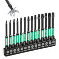 GRENPRO 3" Torx Bit Set 14pc (tt7-tt40), S2 Steel Magnetic Screwdriver Bits - size: T7-T40(3"*14pcs)