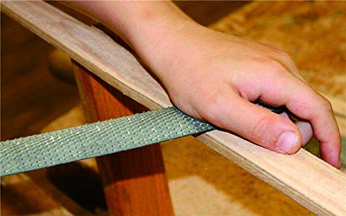 8" Wood Rasp File Set with Rubber Grip - Includes Hand Cut Round, Half-Round, and Flat Rasp File Kit - Curved and Flat Tools(3 Pcs) - size: 8 inch Wood rasp