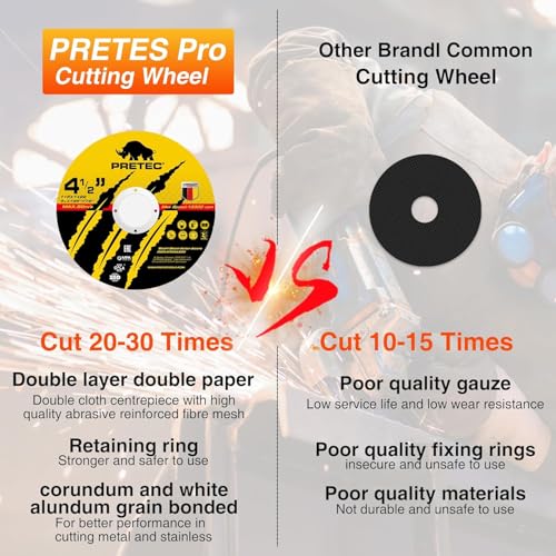 55 Pack Cut Off Wheels 4-1/2", Metal Cutting Wheel for Angle Grinder - size: 4-1/2 INCH