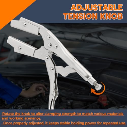 10" Self-Locking Hose Pinch Off Pliers 4 Pack, Radiator Line Clamp