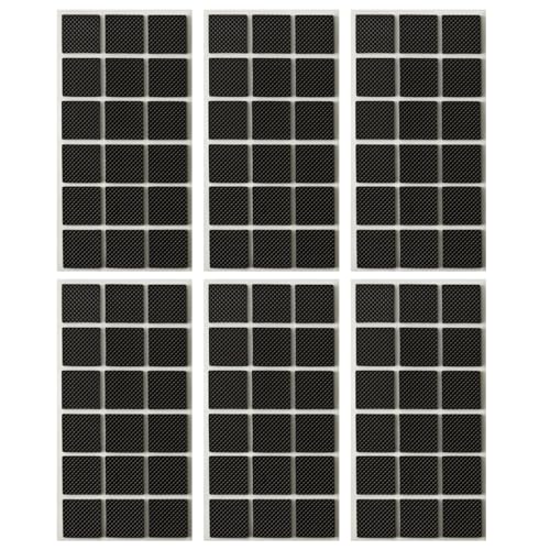 Furnigear Non Slip Furniture Pads - Self Adhesive Rubber Anti Skid Pads Grippers Rubber Chair Feet Furniture Pads for Hardwood Floors -Protectors for Furniture Table Legs Anti Slip 108 Pcs 1" Square - size: 1" Square 108pcs