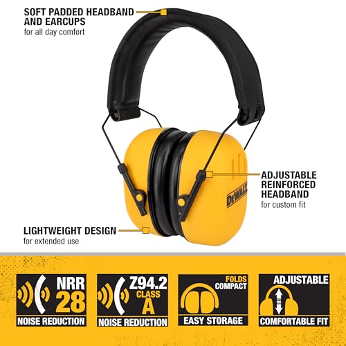 DEWALT DPG18 Earmuff NRR28 Reducer Passive Hearing Protection