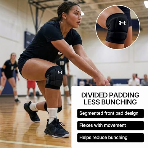 Under Armour Volleyball Knee Pads, Set of 2 - color: Black, size: Medium