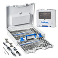 toolant 127-Piece Metric & SAE Ratcheting Tap and Die Set - size: 127pcs set