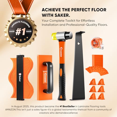 Saker Laminate Flooring Tools, 65-Piece Wood Flooring Installation Kit