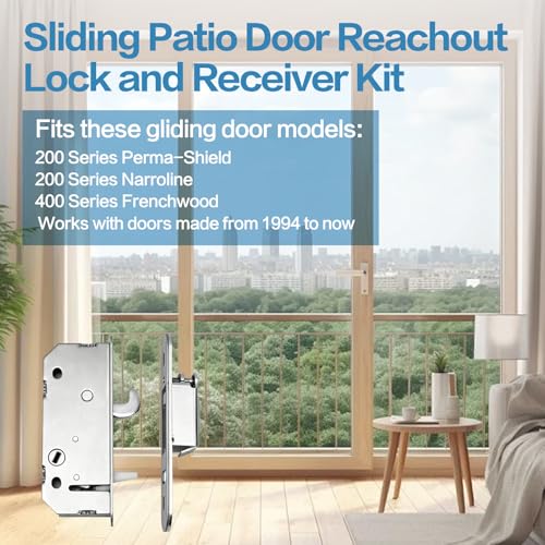 Reachout Lock and Receiver Kit, Compatible Andersen Sliding Door