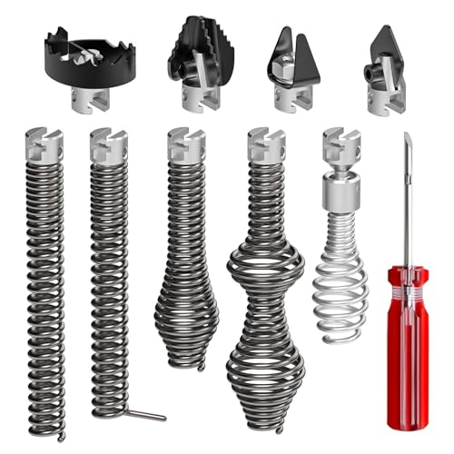 10Pcs Drain Snake Drill Attachment