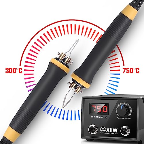 XIIW Wood Burning Kit 100W with 2 Pyrography Pens & 33 PCS Wire Tips - color: 35 PCS Wood Burning Tools
