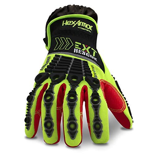 HexArmor | FireFighter Extrication-Rescue Impact Safety Gloves | EXT Rescue Series - color: 4013 | Cut Protection W/ Debris Guard, size: X-Large (Pack of 1)