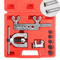 Thorstone 45 Degree Double Flaring Tool for Brake line & Copper Tubing, Red - size: 5 Sizes (3/16"-1/2")