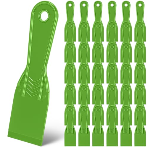 36 Pcs Plastic Putty Knife 2" Flexible Putty Knife Scraper, Green - color: Green