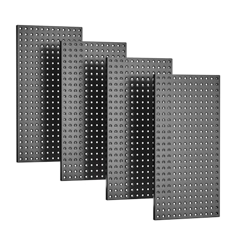 EVERHANGER Metal Pegboard Panels 24" x 12", Heavy Duty Peg Board for Garage - size: 4 Pack 24" x 12"