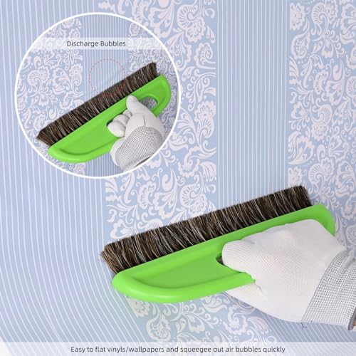 EHDIS Wallpaper Smoothing Tool Kit Wallpaper Smoothing Brush Wallpaper Squeegee Seam Roller for Applying Peel and Stick Wallpaper, Vinyl Backsplash Tile,Smoothing Wallcovering