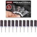 10 Pcs 400 Grit Sanding Drums for Rotary Dremel Tool - size: 400 Grit