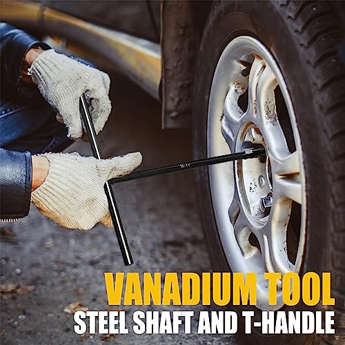 T - Handle Metric Socket Wrench Set 6- Point (8mm,10mm,12mm) Cr-V Steel Hex Socket for Motorcycle Bicycle Repair (3 Pack) - size: 3Pack