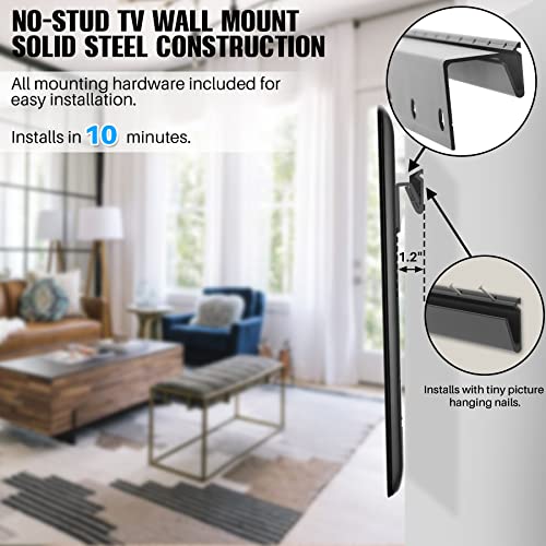 AENTGIU No Drill Studless TV Wall Mount for 32“ to 75" TVs, Holds 150 lbs - size: Fit 32 to 75 inches TVs, style: 1 SET
