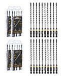 toolant 3/16" Serrated Eccentric Masonry Drill Bits, 20-Piece Set - size: 3/16"(20pcs)