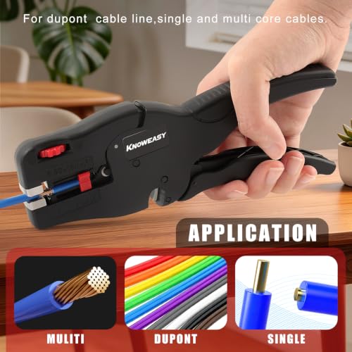Knoweasy Automatic Wire Stripper and Cutter, 32 to 7 AWG, Electrical Repair - style: D3N2026