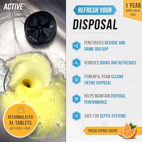 ACTIVE Washer Dishwasher Disposal & Coffee Cleaner Tablets - 96 Tabs Includes Washing Machine Cleaner, Dishwasher, Disposer, Coffee Maker Descale Tabs - Deep Clean & Refresh Appliance - 1 Year Supply - style: 96 Tablets Appliance Cleaning Bundle - Coffee