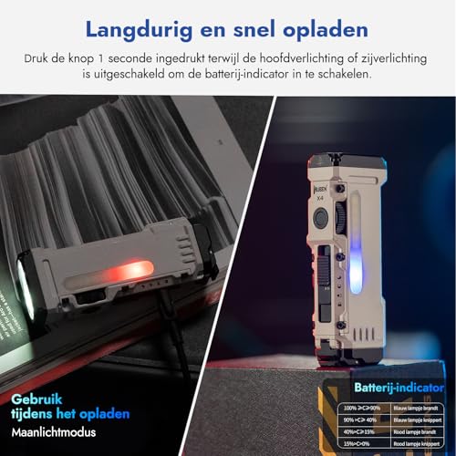 WUBEN X4 EDC Compact Flashlight with RGB Light - color: White