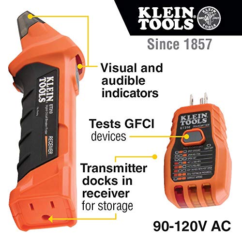 Klein Tools Circuit Breaker Finder Tool Kit with Accessories (2-Piece) and Multimeter Carrying Case