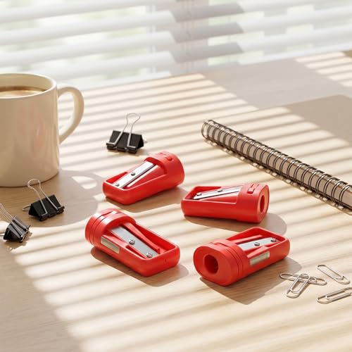 6 Pack Carpenter Pencil Sharpener Manual Handheld Pencil Sharpener Portable Woodworking Construction Sharpeners Small Sharpening