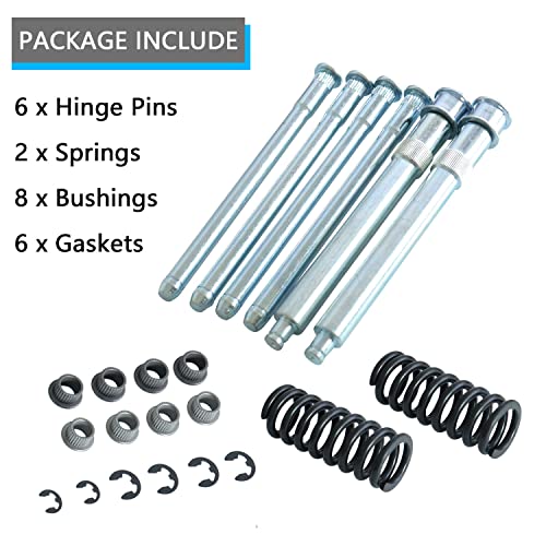 Door Hinge Pin and Bushing Repair Kit with Spring and Roller Pin - size: Door Hinge Pin with Spring and Roller Pin