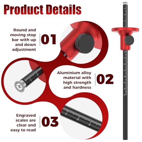 Wheel Marking Gauge, Micro-Adjustable Woodworking Marking Tool with Dual Metric & Imperial Scales, Solid Aluminum Alloy Scribe Gauge for Precision Joinery & Carpentry