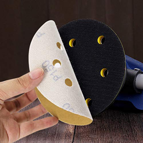 5-Inch 8-Hole Hook and Loop Sanding Discs, Orbital Sander Sandpaper Discs, 100 Pieces Round Sandpaper Set, 150 Grit - size: 150-Grit