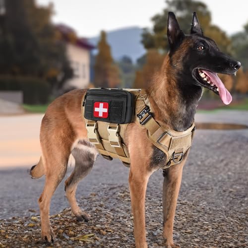 FRTKK Tactical Molle Admin Pouch Utility Laser Cut EDC Tool Pouch Bag Horizontal Modular Pouches Include US Flag Patch and Keychain - color: Black