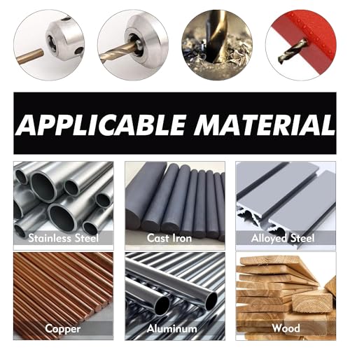 GMTOOLS 11/32 inch Cobalt Drill Bits, M35 HSS, 135 Degree Tip, Jobber Length Twist Drill Bit Set for Hard Metal, Stainless Steel, Cast Iron, Wood and Plastic, with Storage Case, Pack of 3 - style: M35-11/32-3PCS