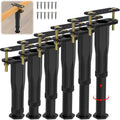 6 PCS Adjustable Height Center Support Leg for Bed Frame (6.5"-11") - color: 6pcs (6.5"-11") Rigid Plastic