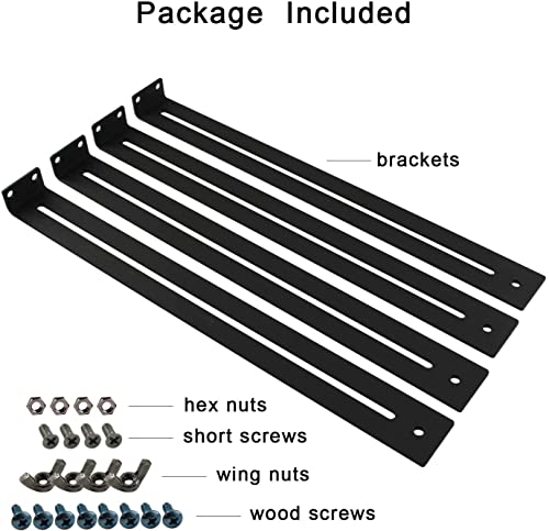Drawer Repair Kit, Furniture Repair Accessory Bracket Middle Mount to Reinforce and Repair Breakage, for Wood/Particleboard/MDF Chest of Drawers - Screws Included