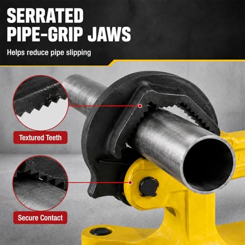 Portable Pipe Vise, 1/8"‑1.75" OD for Copper, PVC & Steel Tubing