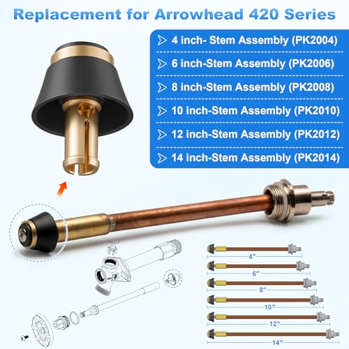 Replacement for Arrowhead Faucet Stem Hose Bib Assembly Repair Kit PK2016 - size: 1 Pack
