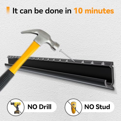 Studless TV Wall Mount for 32-75 inch TVs, Low Profile, No Drill - size: Fits 32-75 Inch TVs up to 150 lbs