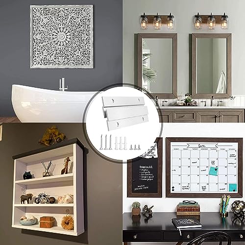 French Cleat Picture Hanger, 4 Inch Aluminum Z Hanger, 5 Pairs - size: 4inch-5Pairs, style: Standard thick