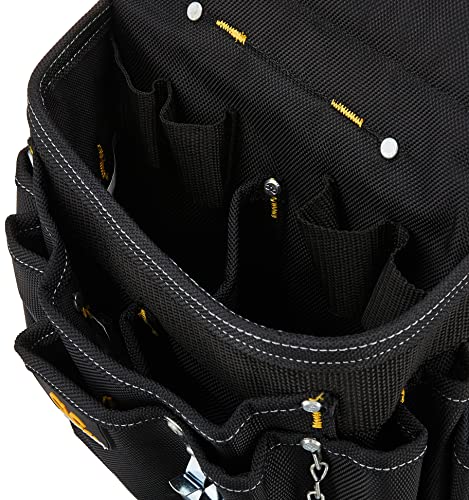 CLC Custom Leathercraft 5505 Professional Electrician's Tool Pouch, Ballistic Poly, 12Pocket , Black
