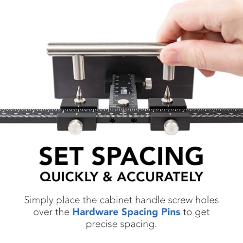 The Original Cabinet Hardware Jig - Made in USA - Most Accurate Tool for Knobs and Pulls - Hand Calibrated by True Position Tools - size: ORIGINAL