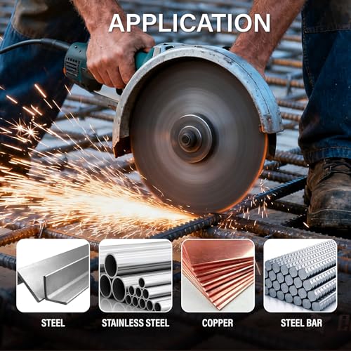 HAUTMEC 10 Pack Cut Off Wheels 9" x 5/64" x 7/8", Expert Metal Cutting Discs for Angle Grinder, Premium Aluminium Oxide Abrasive for Aggressive Cutting Metals & Steel, MPA Certified - HTACH25044 - size: 9" x 5/64" x 7/8" (10 pcs)
