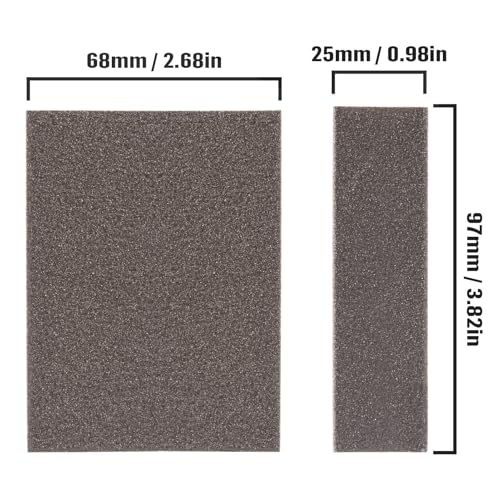 Sanding Sponge 60 80 100 120 150 180 220 Grit Reusable and Washable Wet Dry Sand Block Coarse Medium Fine Sandpaper Blocks for Wood Drywall Metal Crafts (Pack of 7 Pcs)