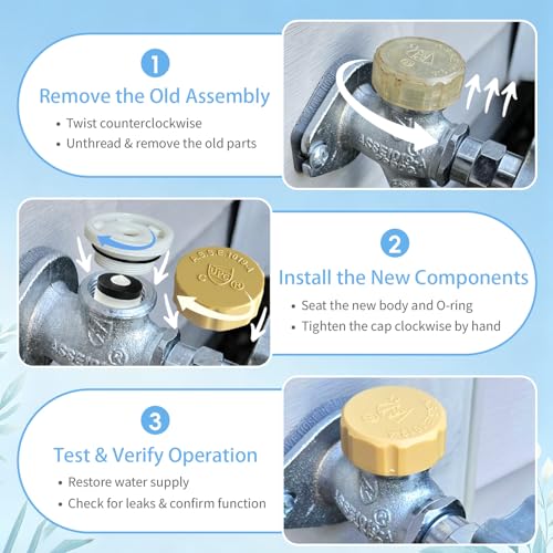Plastic Vacuum Breaker Repair Kit for Outdoor Faucet, （1pc）