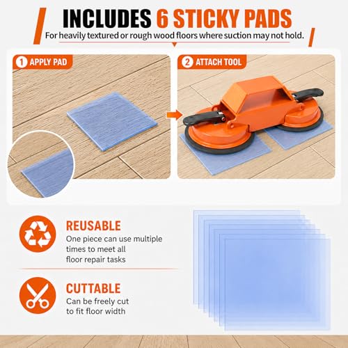 Floor Gap Fixer Tool with Suction Cup,Laminate Floor Gap Repair Kit